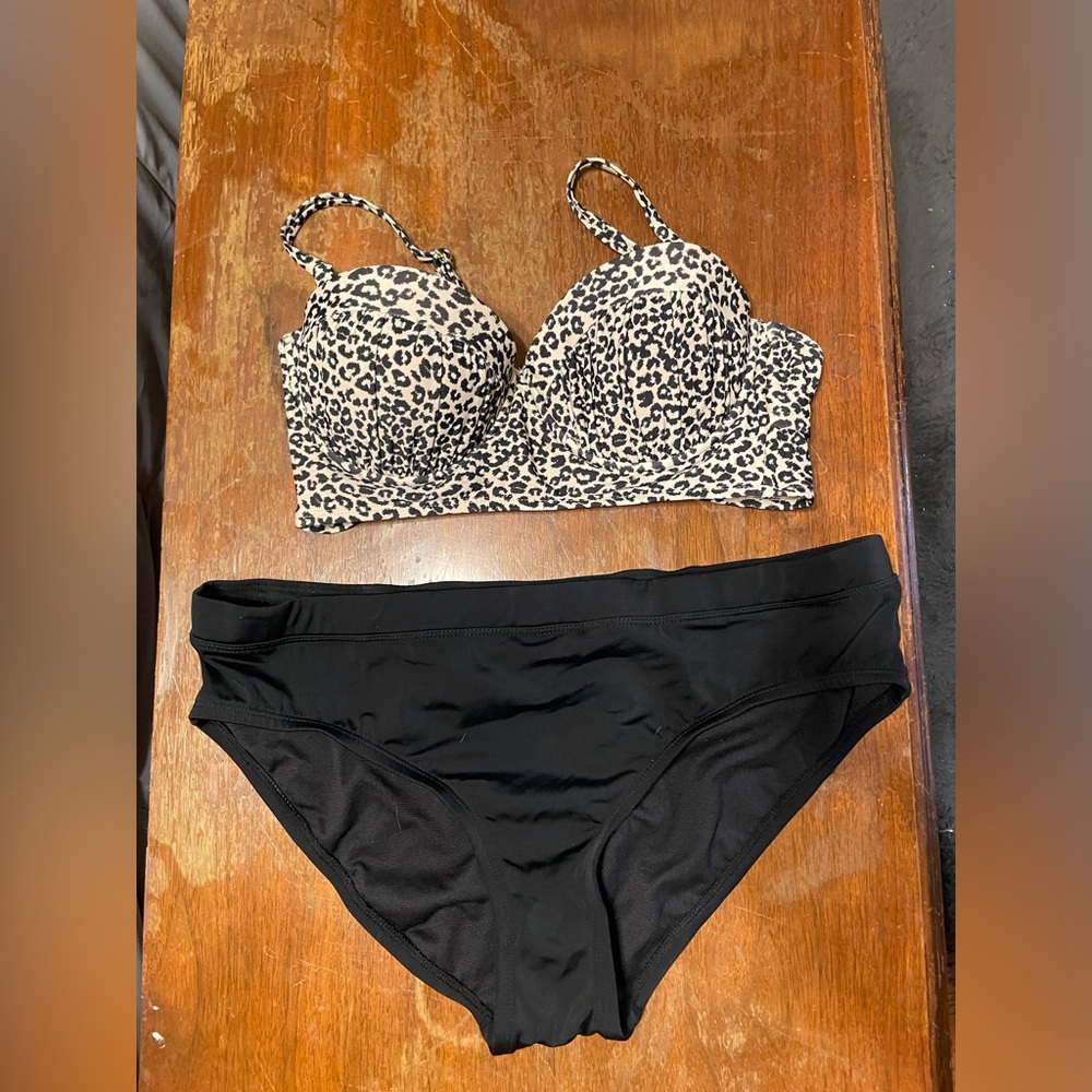 Women’s Animal Print Black and White Bikini